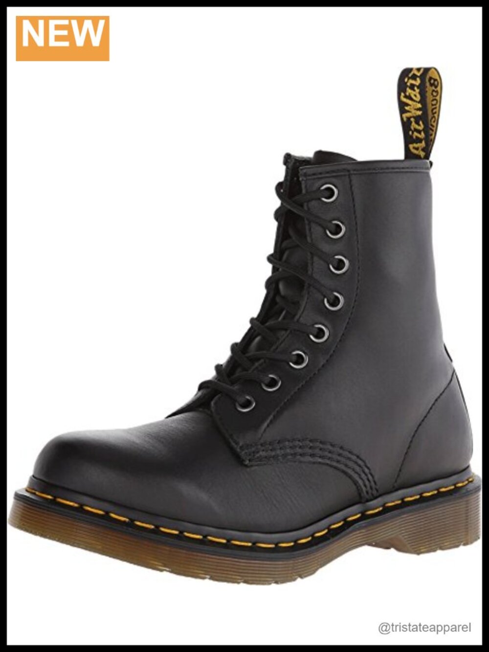 Dr. Martens 1460 W Nappa Leather Lace Up Combat Boots for Women